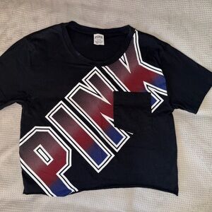 PINK Victoria's Secret Black Crop Top